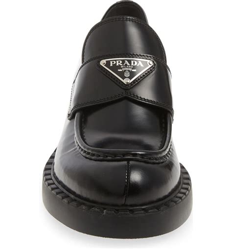 triangle logo prada|prada triangle logo loafer.